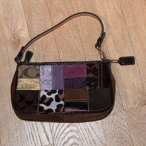 Vintage Y2K Coach Legacy Holiday Patchwork Demi Shoulder Bag